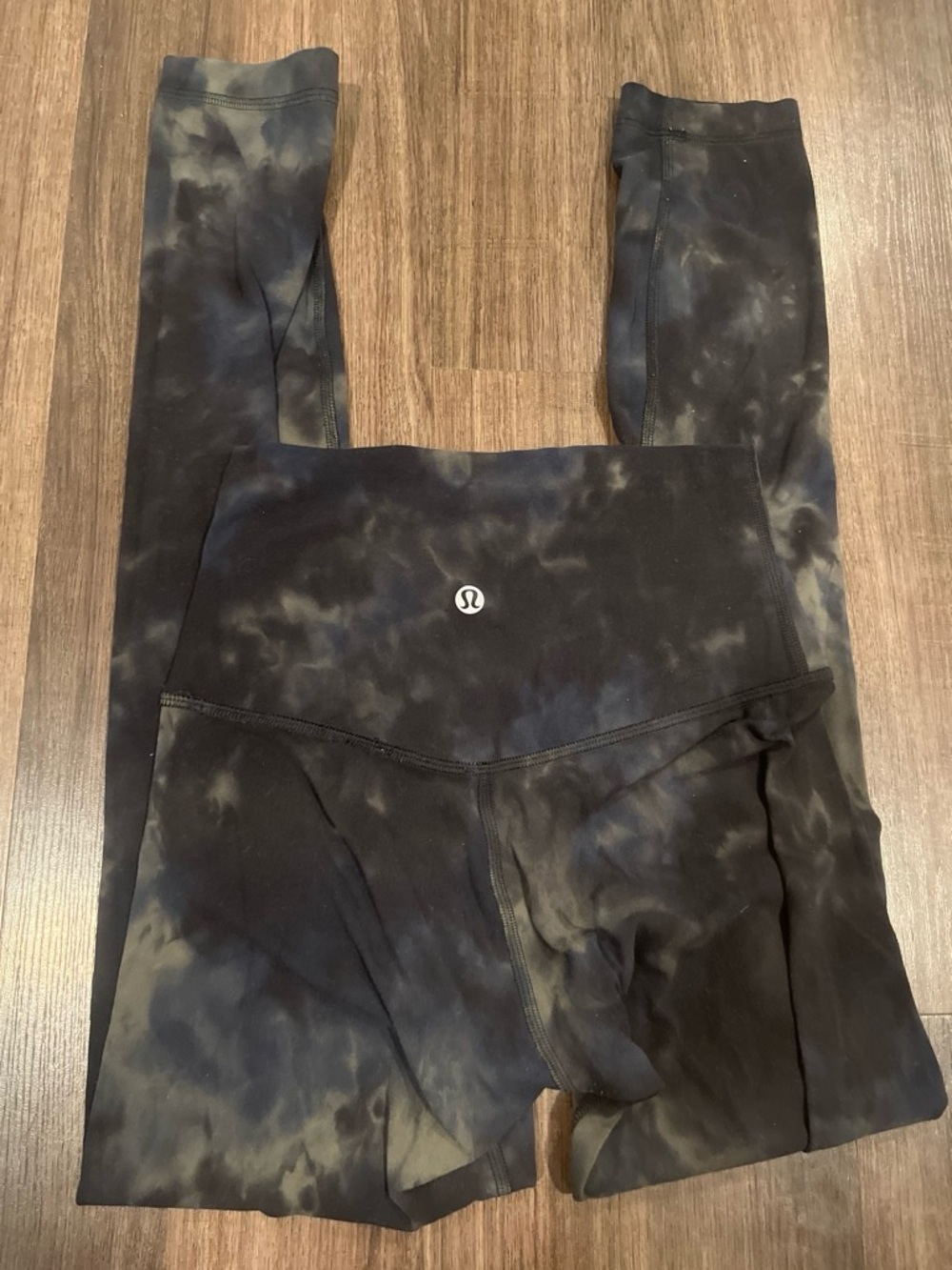 lululemon athletica Black Tie-Dye High-Rise Leggings